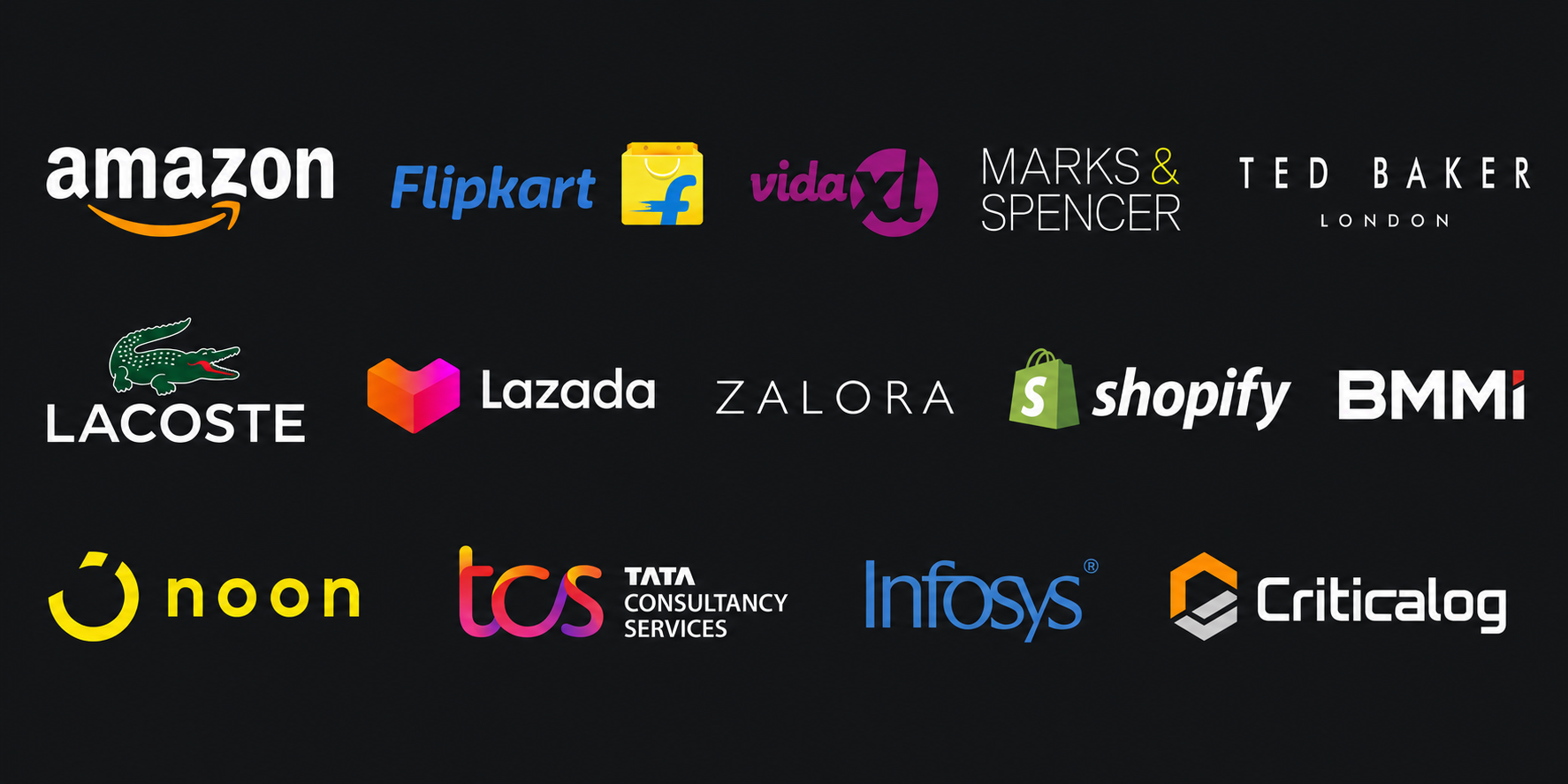 Brands Himanshu has worked with
