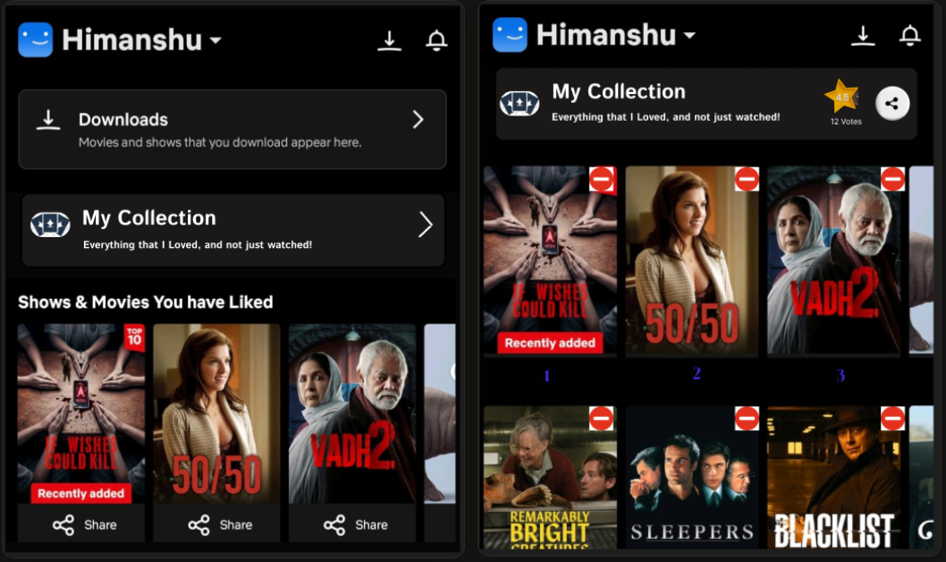 Netflix UI Mockup